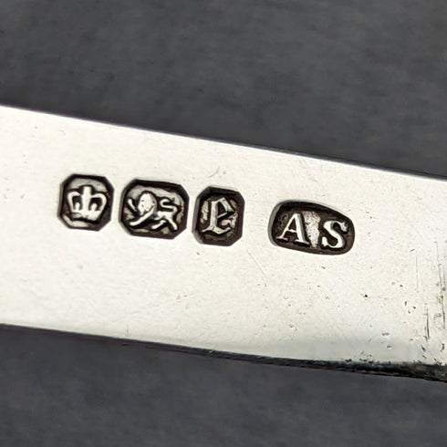 1897年 英国アンティーク 折りたたみペンナイフ 白蝶貝ハンドル 純銀ブレード